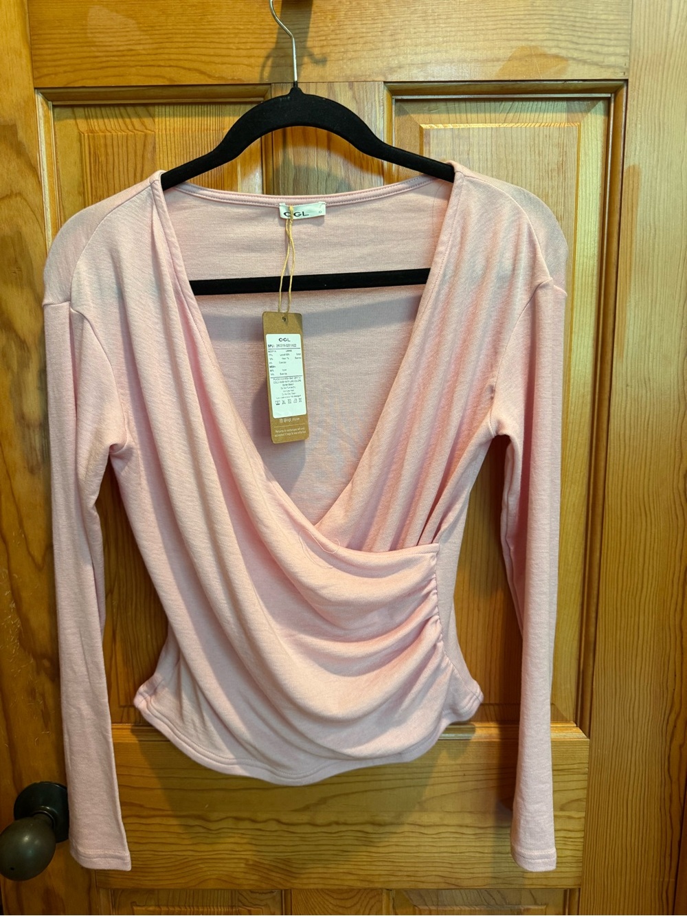 OGL LYOCELL AND SPANDEX CROSSOVER LONG SLEEVE NWT